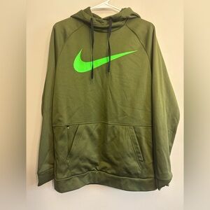 Nike Men's Olive Green Hoodie